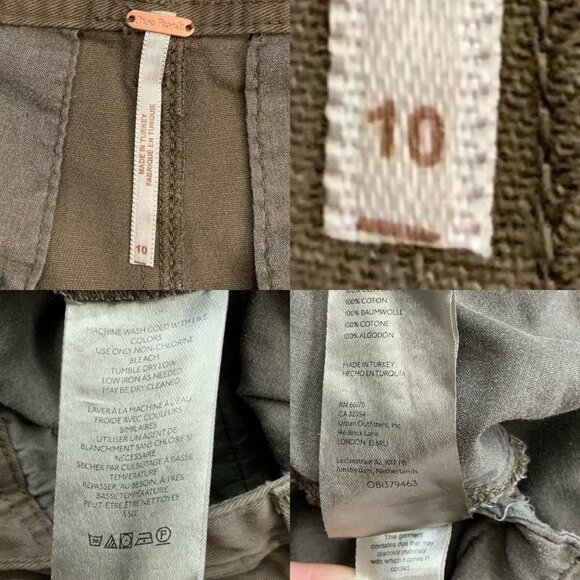 Free People Cya Later Skate Trouser Pant 10 Pleated Front Mid Rise Cottagecore - Picture 5 of 12